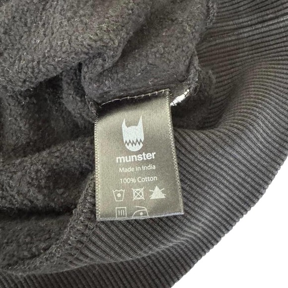 Missie Munster Girls Crewneck Longsleeve Sweatshirt Be The Sunshine Black Size 6 - Picture 4 of 5